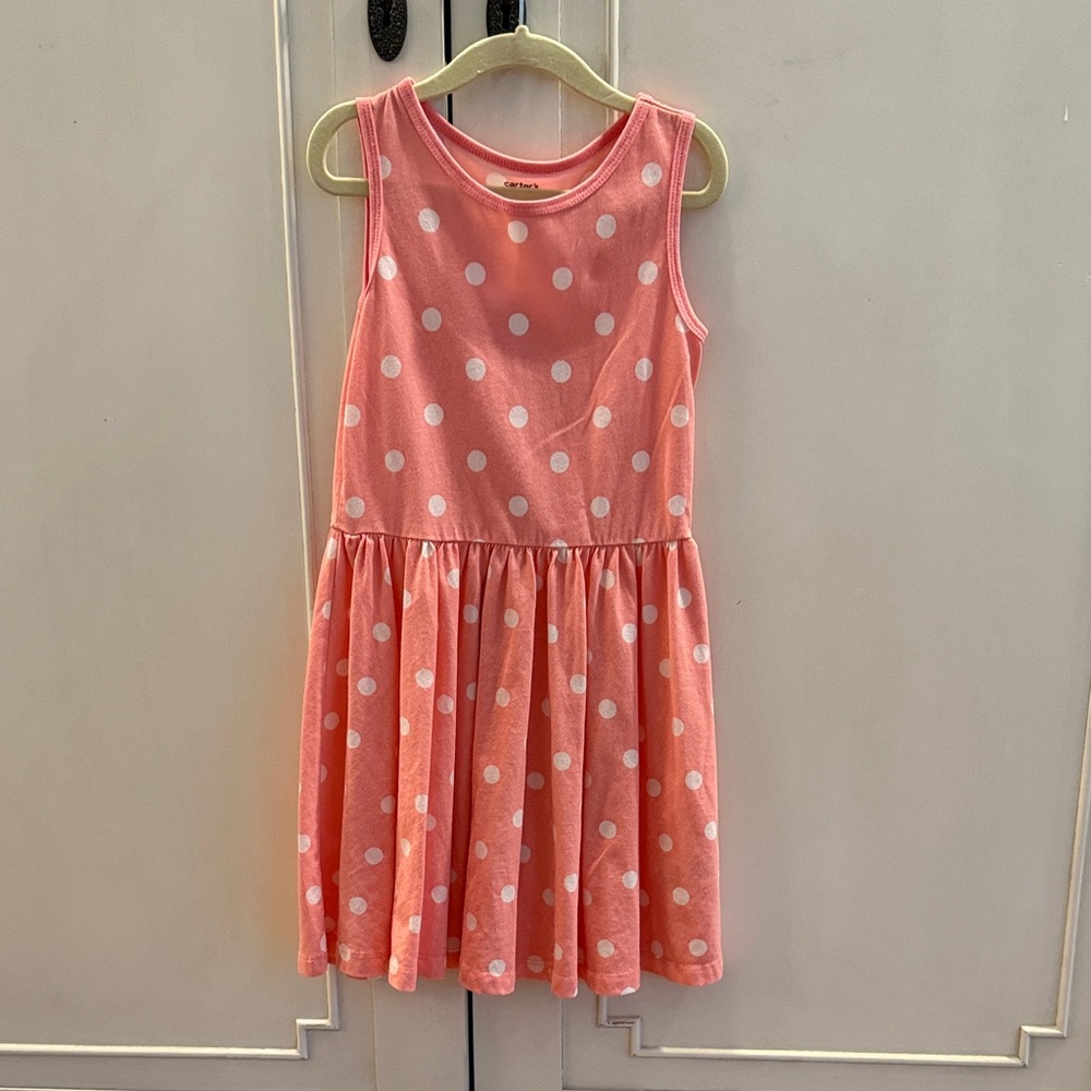 Carter's Pink Dress with White Dots